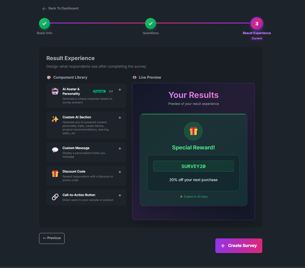 Discount Code Experience