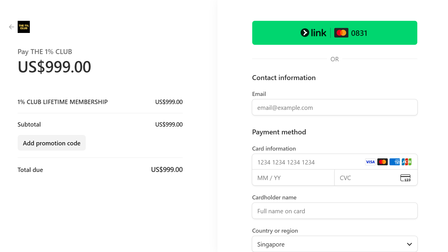 Stripe Payment Integration